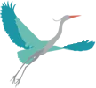 A colorful pelican depicting the Florala Family Dental logo.